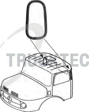Pynte  / beskyttelseslist siderute TRUCKTEC AUTOMOTIVE 01.50.003