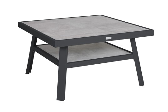 Brafab Samvaro salongbord Grå med grå pute 90x90 cm Grå Brafab Samvaro salongbord Grå med grå pute 90x90 cm Grå