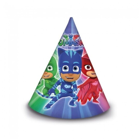 Pysjheltene Partyhatter 6stk 