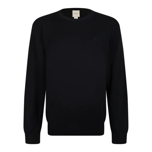 Calvin Klein Genser LS Supima Cotton Crew 14gg Svart