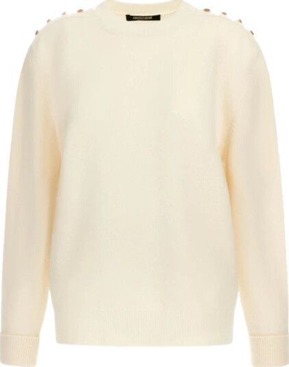 Roberto Cavalli Dame Strikkevarer Beige M, Roberto Cavalli Dame Strikkevarer Beige M,