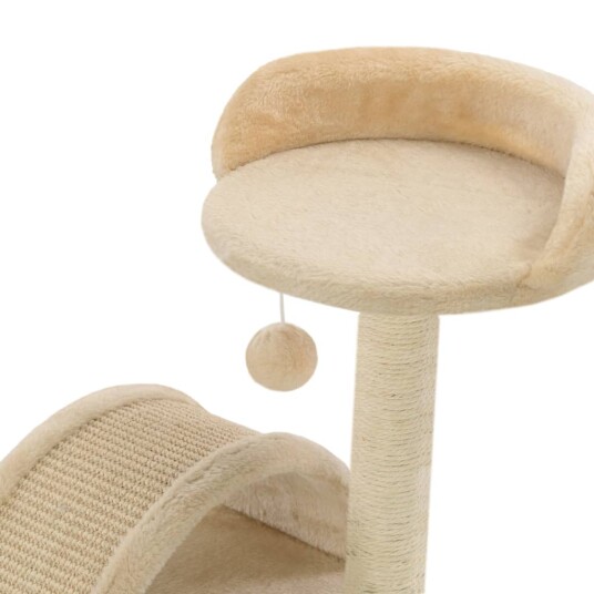 Vidaxl Kloretre Med Klorestolpe I Sisal 40 cm Beige Og Brun Vidaxl Kloretre Med Klorestolpe I Sisal 40 cm Beige Og Brun