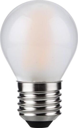 Spl E27 4W dimbar LED kronepære   G45 filament matt glass 2500K   Dimbar : Dimbar Kulør : Ekstra varm