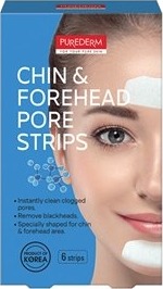 Purederm Pore Strips Chin & Forehead 6 stk/pakke Purederm Pore Strips Chin & Forehead 6 stk/pakke