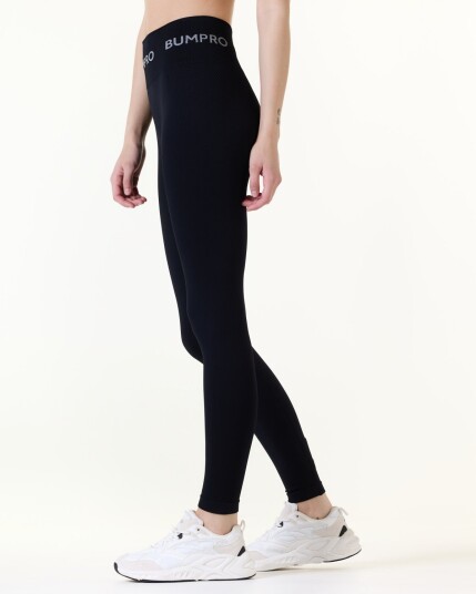 Bumpro Beam Logo Tights Solid Black - S