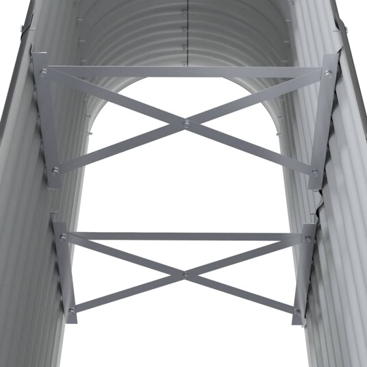 vidaXL Plantekasse pulverlakkert stål 114x40x68 cm antrasitt vidaXL Plantekasse pulverlakkert stål 114x40x68 cm antrasitt