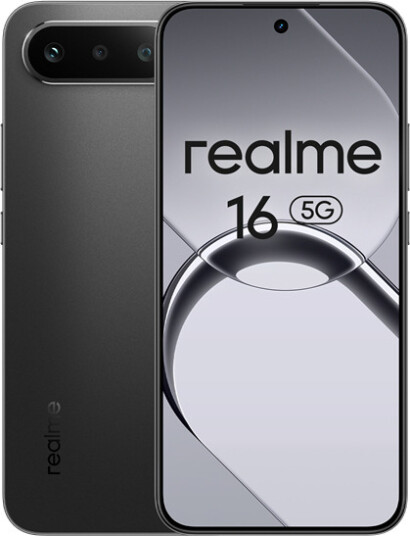 Realme 16 5G 8GB RAM 256GB internminne 6.57" AMOLED svart Mobiltelefon Realme 16 5G 8GB RAM 256GB internminne 6.57" AMOLED svart Mobiltelefon