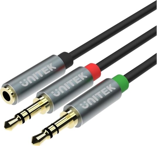 Unitek Y C957abk Audioadapter Minijakk Hunn Til Minijakk Hann 20 Cm Grå Unitek Y C957abk Audioadapter Minijakk Hunn Til Minijakk Hann 20 Cm Grå