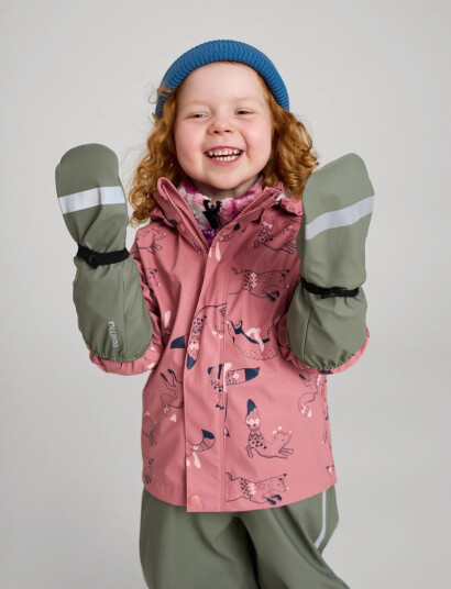 Reima Rain Mittens Kura Green 1