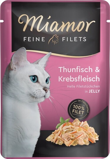 Miamor Våtfôr Fine Filéter I Gelè Tunfisk & Kreps 24 X 100 G Miamor Våtfôr Fine Filéter I Gelè Tunfisk & Kreps 24 X 100 G