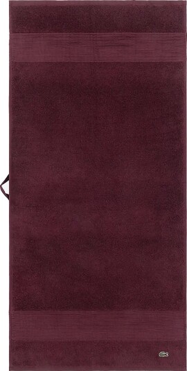 Lacoste Home Llecroco Handtowel - BORDEAU - 50X100 cm