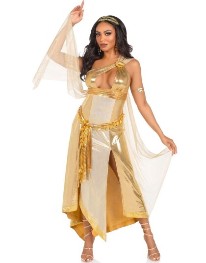 Golden Goddess Gullfarget Gudinne Damekostyme