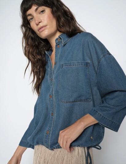 MOS MOSH Mmtessa Lich Shirt   Blue   XL