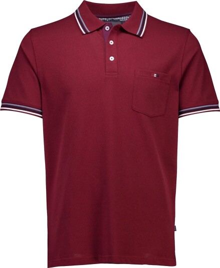 Bison Polo Piqué S/S WINE L Bison Polo Piqué S/S WINE L