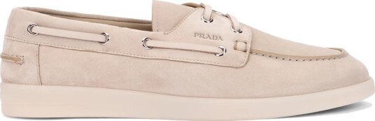 Prada, Herre, Sko, Beige, 42 1/2 EU,