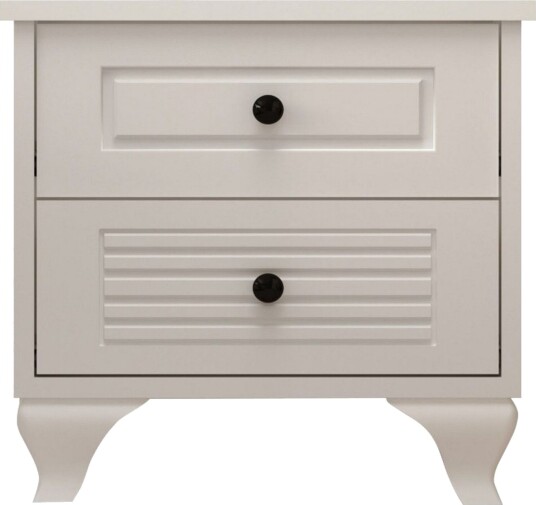 Klyros Nattbord 45 cm - Matt Hvit
