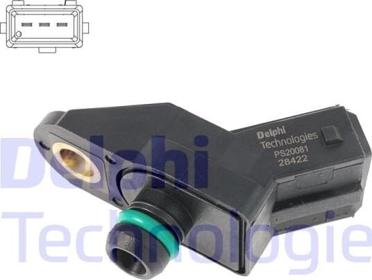 DELPHI PS20081-12B1 MAP-sensor DELPHI PS20081-12B1 MAP-sensor
