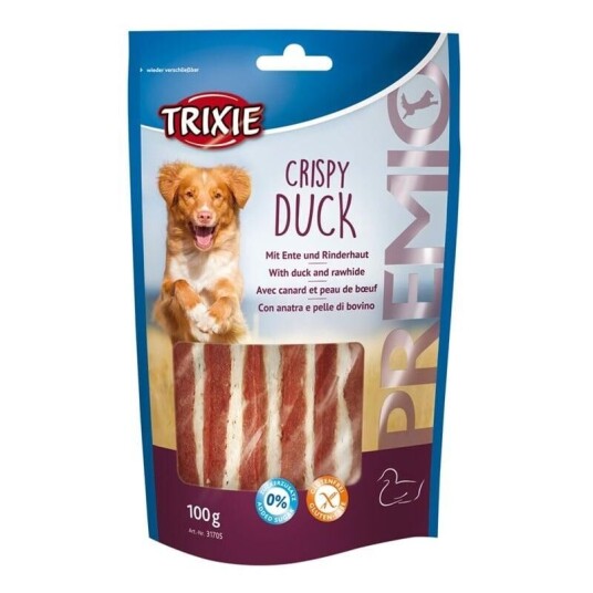 Trixie Premio Crispy Duck Godbiter Til Hund 100 G