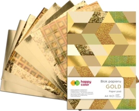Blokk A4/10K Gold 150–230 G Happy Color