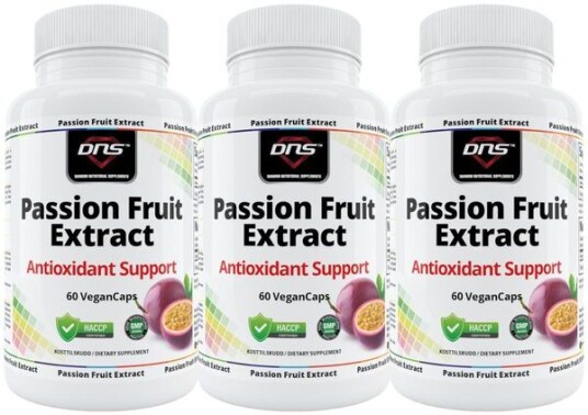 DNS 3-Pack Passion Fruit Extract 3 X 60 Kapsler DNS 3-Pack Passion Fruit Extract 3 X 60 Kapsler