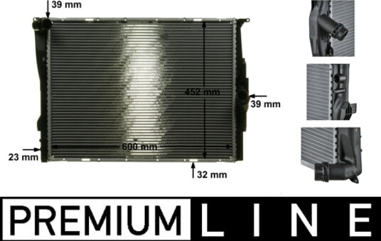 Radiator MAHLE ORIGINAL CR 1090 000P Radiator MAHLE ORIGINAL CR 1090 000P
