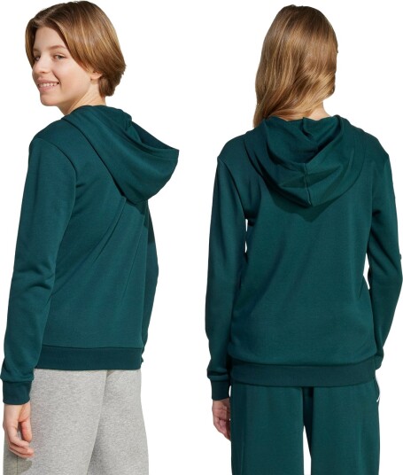 adidas Collegiate Full Zip Hettegenser Barn Grønn 152