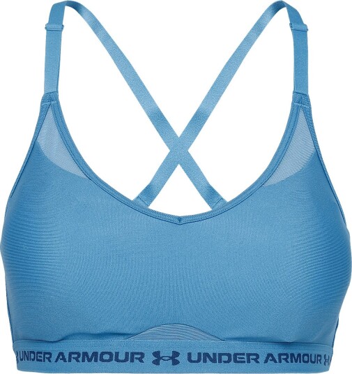 Under Armour Ua Crossback Low Bra Blue XXL