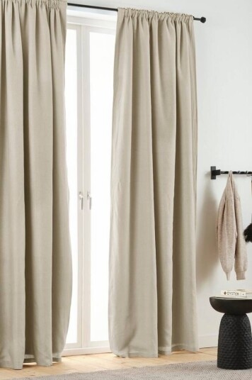 Jotex AURORA gardin med multifunksjonsbånd - 1 lengde Linbeige 1638299-01-300 1638299-05-220 Jotex AURORA gardin med multifunksjonsbånd - 1 lengde Linbeige 1638299-01-300 1638299-05-220