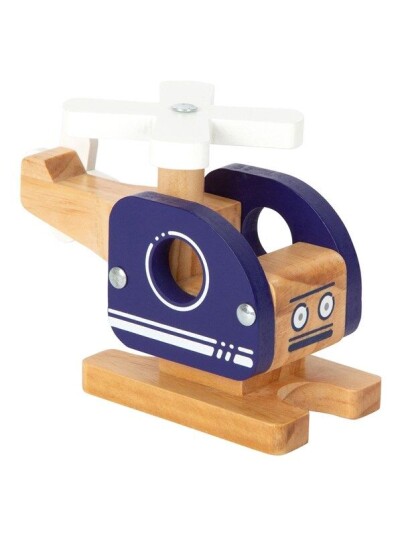 Small Foot  Wooden Helicopter Blue