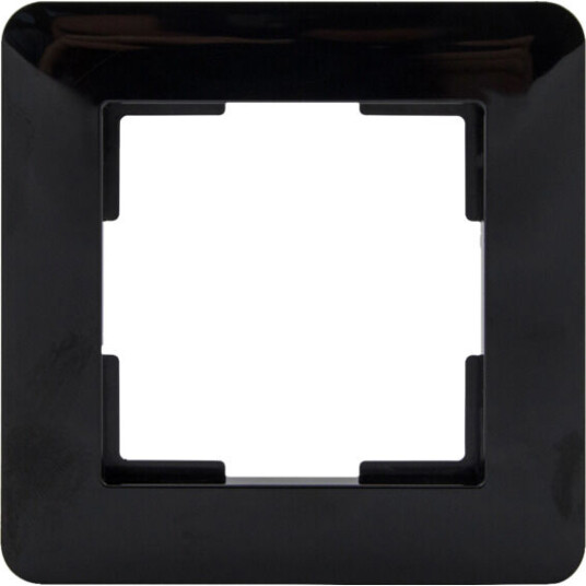 Multireg ramme enkel plast sort - 5430312