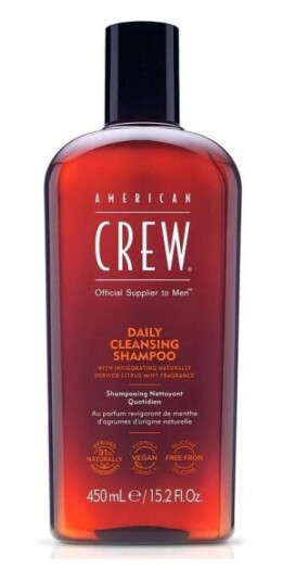 American Crew Daily Cleansing Sjampo 450ml for Normalt og Fett Hår