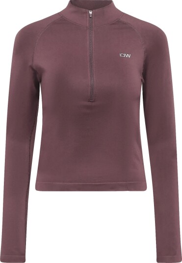 ICANIWILL Shape 1/2 Zip Long Sleeve W ESPRESSO L