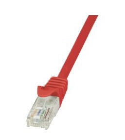 Logilink Econline Koblingskabel Rj-45 Hann Til Rj-45 Hann 3 M Utp Cat 6 Formstøpt Uten Hindringer Rød