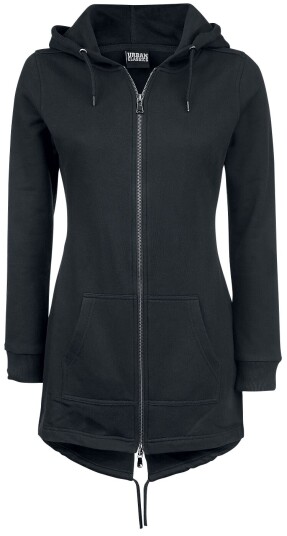 Urban Classics Hettejakke - Ladies Sweat Parka - XS til XL - Damer - svart