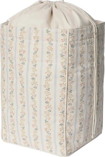 Garbo&Friends Strawberry Garland Storage Basket Large Cream 35x56 Garbo&Friends Strawberry Garland Storage Basket Large Cream 35x56