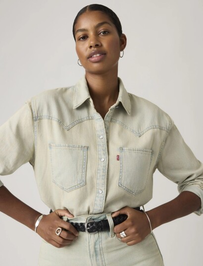 Levi"s® Teodora Western Shirt De Oro W Blue M Levi"s® Teodora Western Shirt De Oro W Blue M