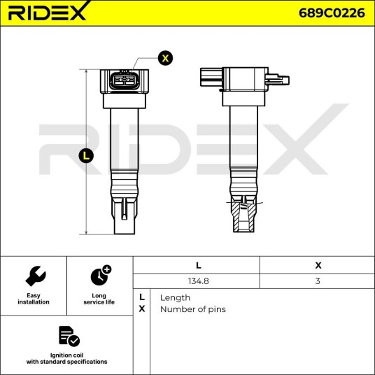 Tennspole RIDEX 689C0226 Tennspole RIDEX 689C0226