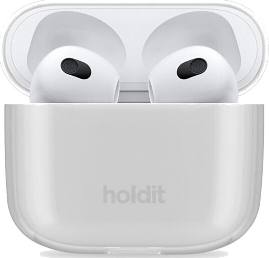 Holdit Apple AirPods (3. gen.) Seethru Case Deksel - Hvit Holdit Apple AirPods (3. gen.) Seethru Case Deksel - Hvit
