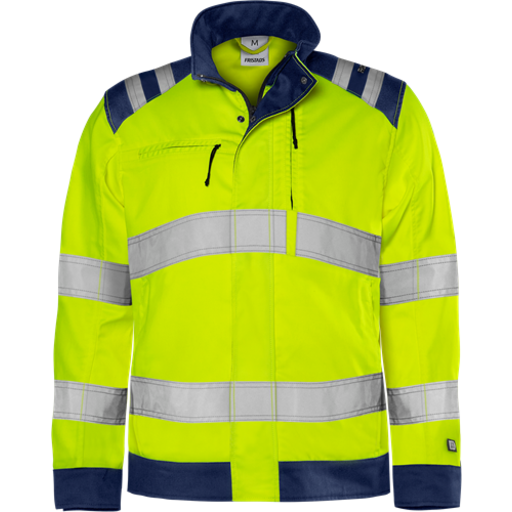 Fristads 4067 GPLU Varseljakke EN ISO 20471 varselgul/marineblå M
