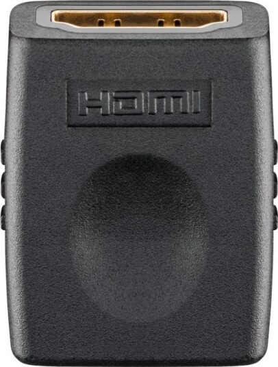 Goobay HDMI™-adapter, kobler, gullbelagt, 8K @ 60 Hz HDMI™-kontakt (type A) > HDMI™-kontakt (type A) Goobay HDMI™-adapter, kobler, gullbelagt, 8K @ 60 Hz HDMI™-kontakt (type A) > HDMI™-kontakt (type A)