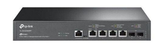 TP-Link JetStream TL-SX3206HPP V1 - switch - 6 ports - Managed - rack-mountable (6935364006617)