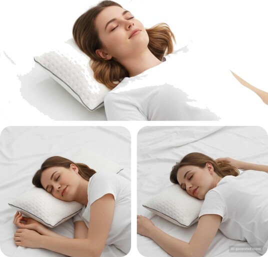 vidaXL Shread sovepute Hvit 60 x 40 x 14,5 cm Minnefoam