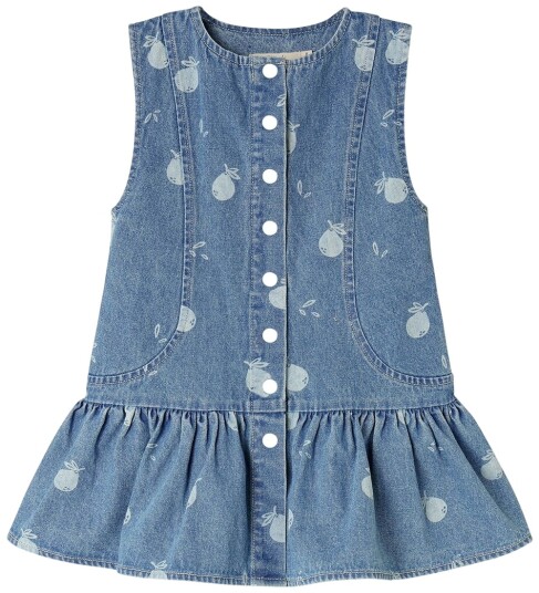 Fliink Kjole   Don Denim   Medium+ Blue AOP   Fliink   122   Kjole Blå Lyseblå