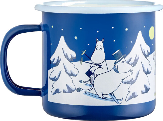 Muurla Moomin emaljekopp 37 cl Starry night