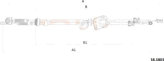 Kabel girmekanisme COFLE 18.1803 Kabel girmekanisme COFLE 18.1803