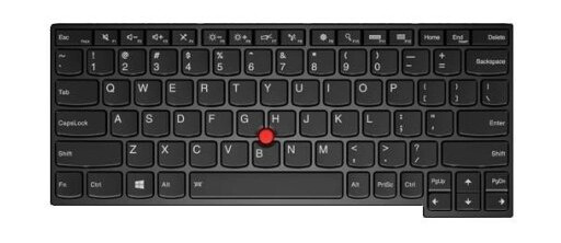 Lenovo 04Y2629, Tastatur, Dansk, Bakgrunnsbelyst Tastatur, Lenovo, Thinkpad Yoga 12