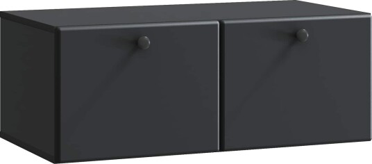  Vegghengt TV skap 78,5 x 41 x 30 cm Svart Konstruert tre