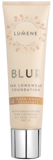 Lumene Blur 16h Longwear Foundation Spf15 4 Warm Honey
