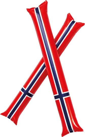 Netshirt Applausstaver Norske Flagget 2-pakning 93238