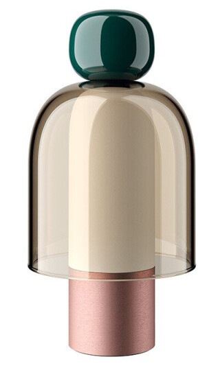 Lodes Easy Peasy Bærbar Lampe Grønn/honning/ Rosa Gull Lodes Easy Peasy Bærbar Lampe Grønn/honning/ Rosa Gull